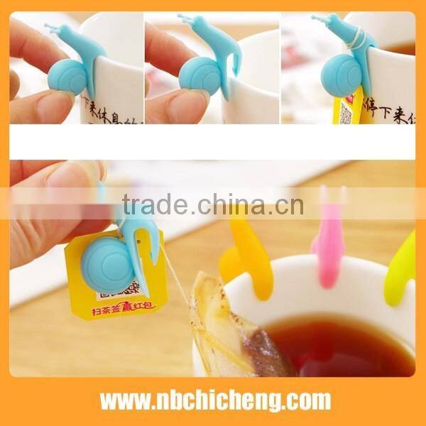 Creative Style Eco-friendly Silicone Tea Cup Clip/Tea Bag Holder/Tea Bag Clip