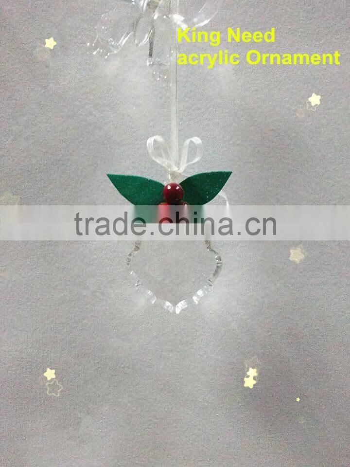 hot sale craft beauty clear acrylic crystal beads hanging ornament