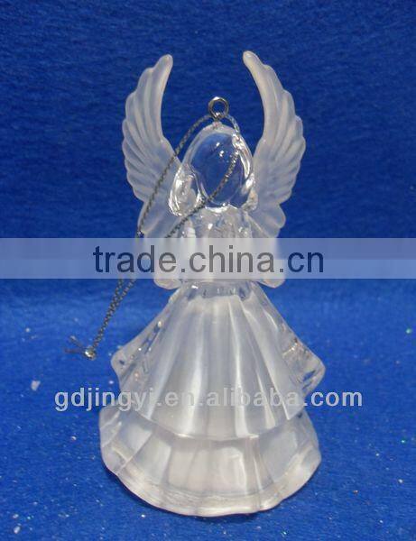 Dongguan Acrylic LED RBG light hanging small angel figurines ornament