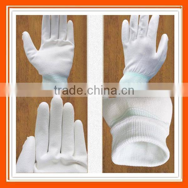 White PU Palm Coated Gloves