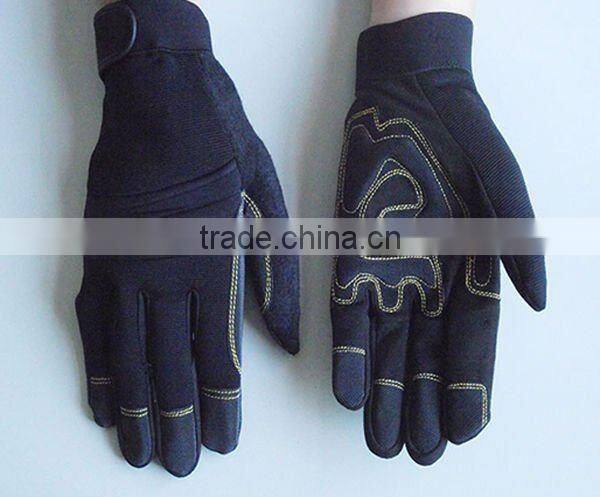 Stretch fabric auto mechanical industrial tool gloves