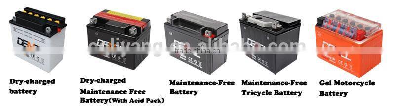 High quality 12v storage motorcycle battery 12 v 7ah smf battery supplier