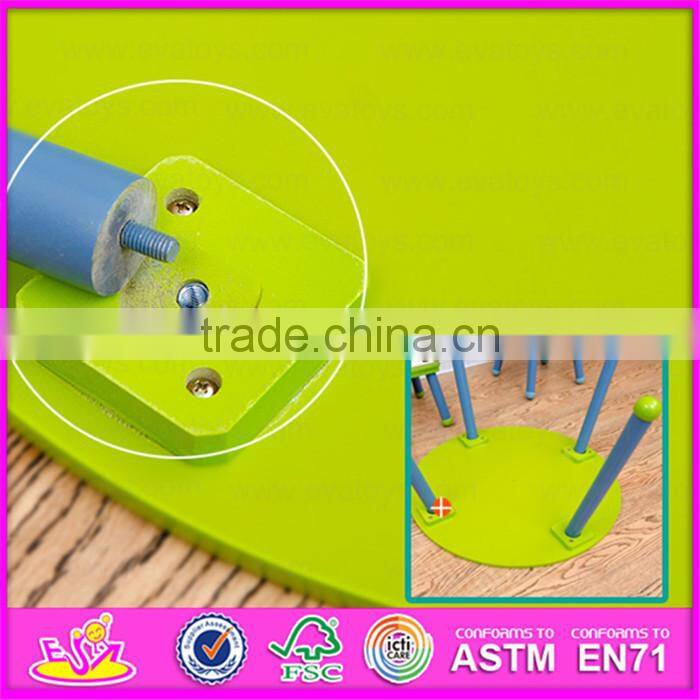 Eco-friendly student wooden writing table chair for kids,High quality kids writing table and chair set W08G153