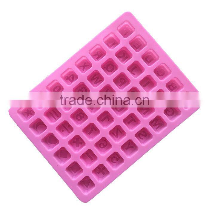Fondant silicone mold decorative alphabet cake mould,mould for chocolate
