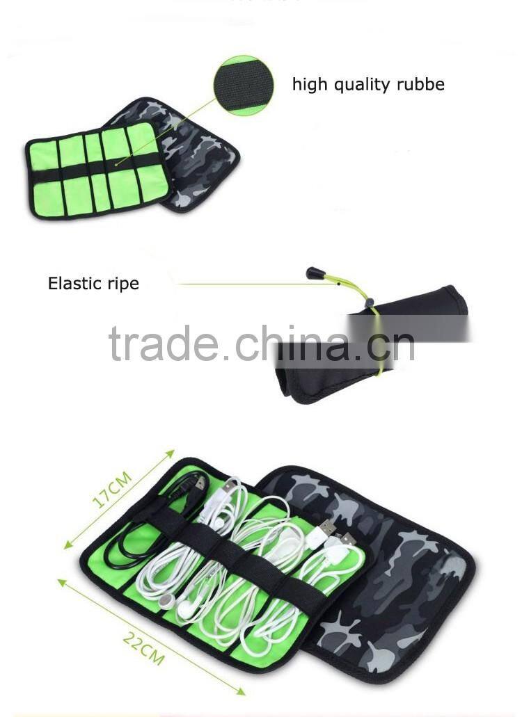 Foldable storage electronic tool bag for organizer