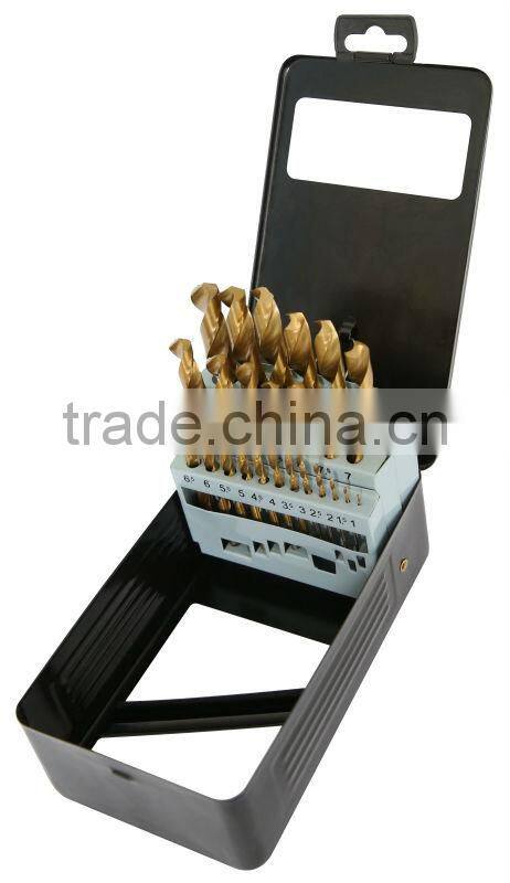 25pcs HSS Titanium Drill Set