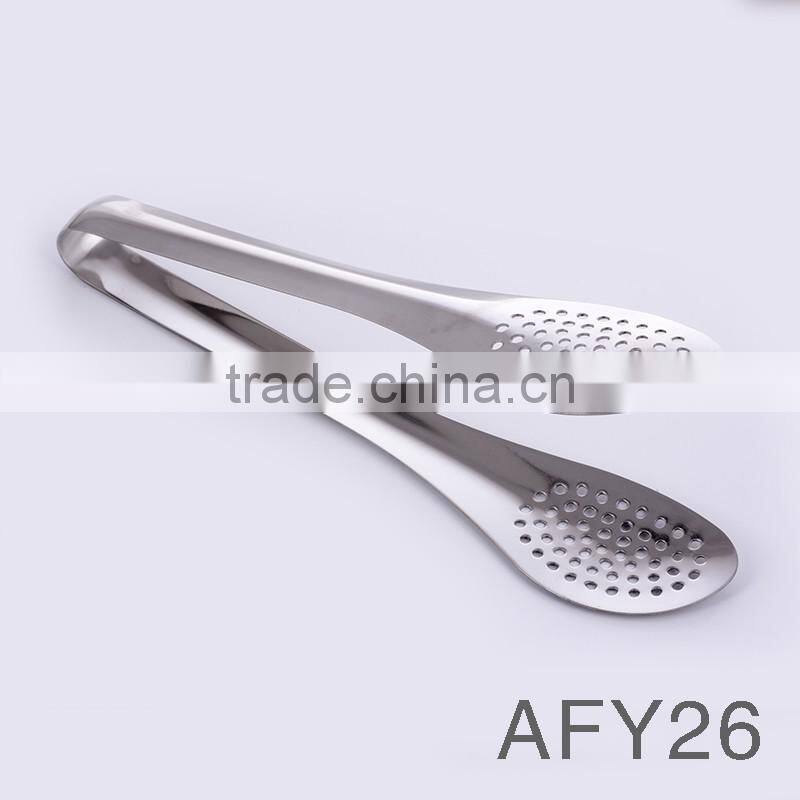 AFY26 Wholesale Kitchen and Barbecue Grill Stainless Steel Food Tong