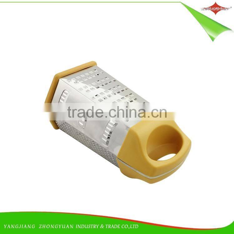ZY-N5041 stainless steel cheese vegetable box multi purpose grater zester with container