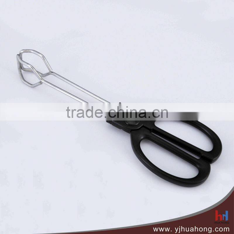 Heat-resistant plastic handle stainless steel wire food tongs HFT-WS01