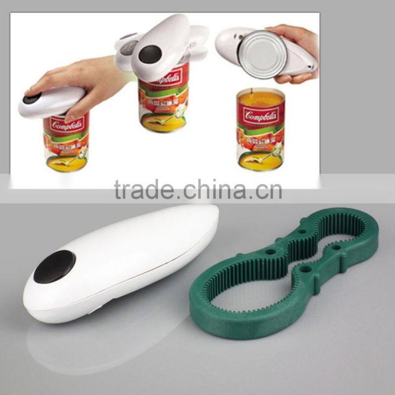 One Touch Automatic Can Jar Opener Tin Open Tool Cordless Battery Operated New