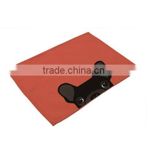 Animal Printing Table Dinner Napkin Linen Cotton Folding Design For Home Restuarant Decoration Pieces