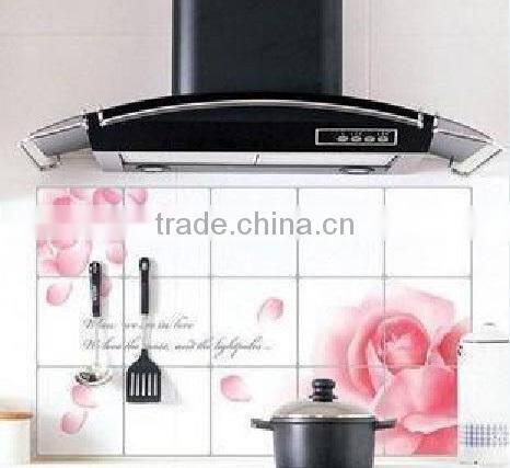Fashion decorative wall sticker , kitchen aluminum foil oil stickers,TV setting post