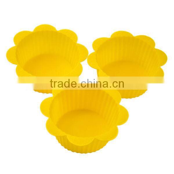 Custom flower shape silicone cake mould