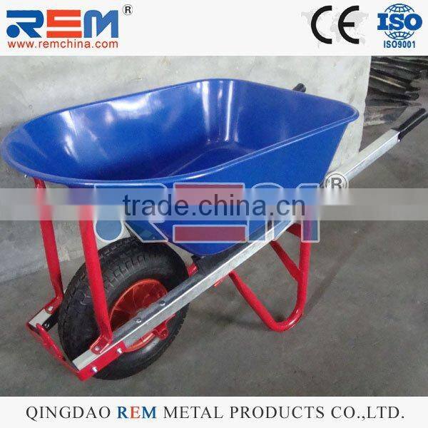 100L Extra Heavy Duty Builders Wheelbarrow 150mm Wide Pump Up Tyre Wheel Barrow