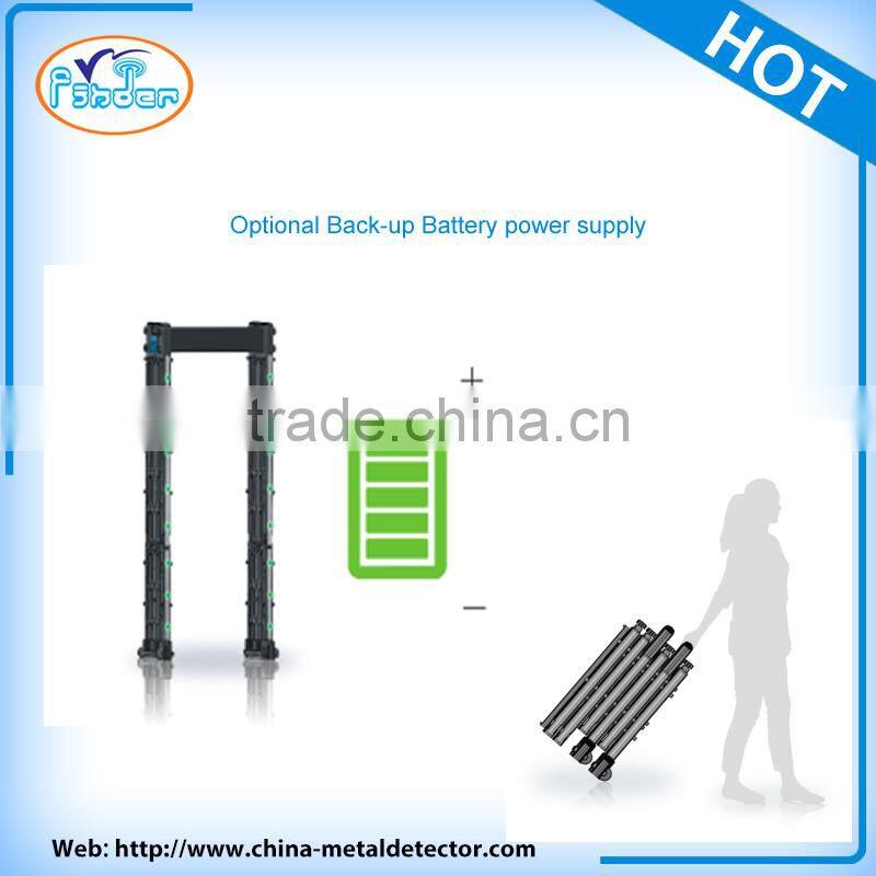 Waterproof Portable Doorframe Walkthrough Metal Detector, 6 Zones Archway Metal Detector Door TEC-700E