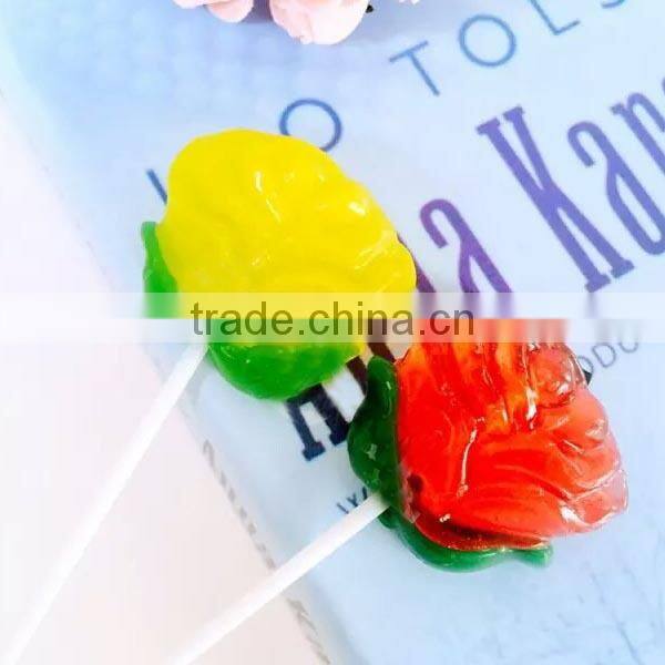 Mini Colorful Flower Shape Candy Sweet Flower Hard Lollipop Candy