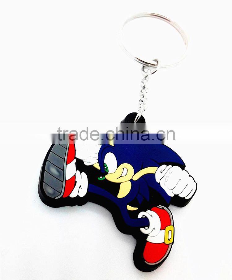 best sell factory price pvc keychain/ silicone keychain