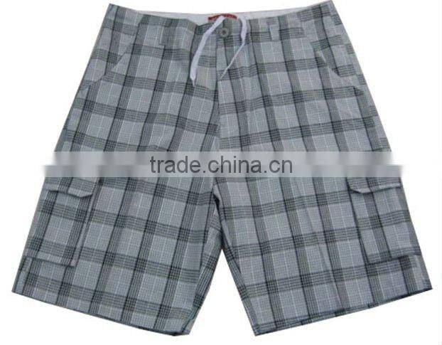 Men's Check Shorts Board Short Stock Garment
