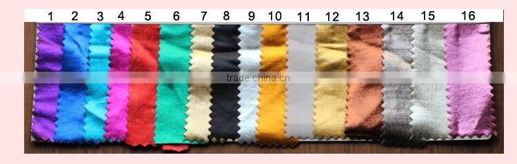 bronzing spandex chair band with round plastic buckle