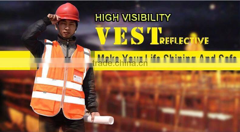 2017 ZX Men's reflective tape workwear working vest
