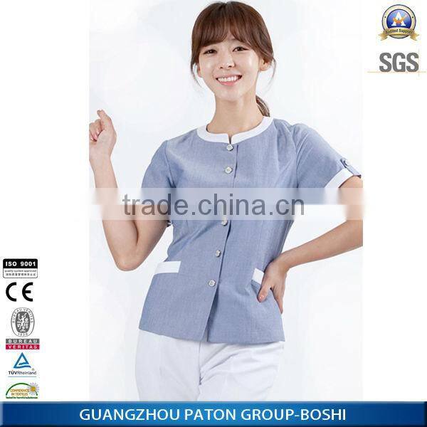 Spring sleeved overalls custom white coat doctor
