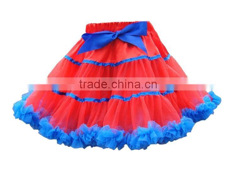 Wholesale princess style baby girls solid color tulle skirt from China manfactory by handmade