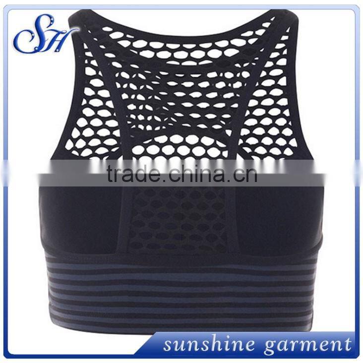 Customize breathable and quick dry gym fitness wear seamless bra sports bra for women