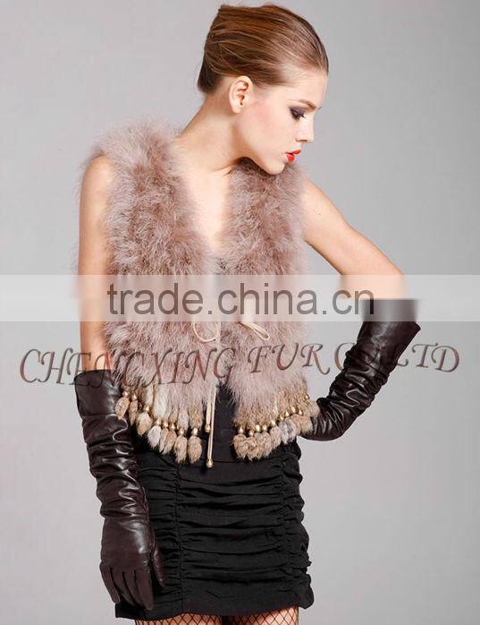 CX-G-B-79A Turkey Feather Casual Dress