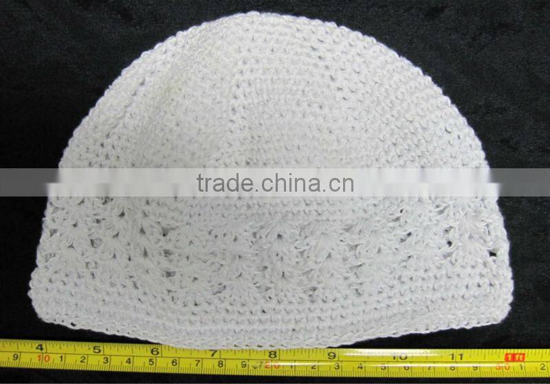 100% white cotton semi circle headhand