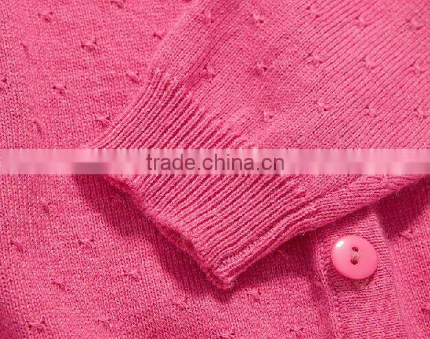 namely custom ruffle pink plain handmade children girls knitted sweater