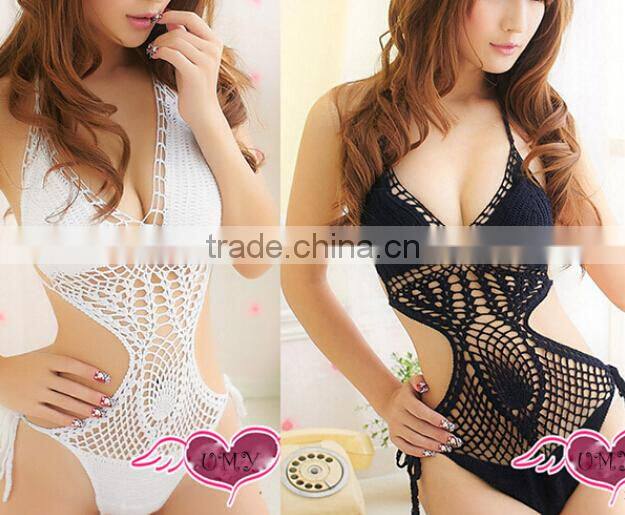 Sexy Hot One Piece Swimsuit Push Up Bikini Hollow Crochet Knitting Bikini