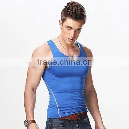 Dry Slim Fit Polyester Spandex Blank A-shirt