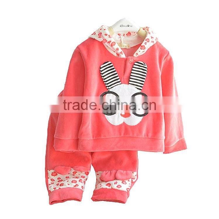 Latest Fashion Winter Child Garment Warm Kids Children Camping Play Clothes Set