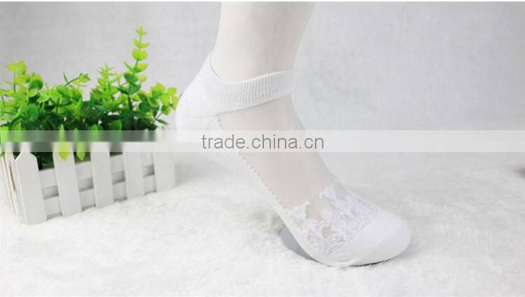 Amazing free size Womens Short Sock Women Lady Girl Summer Thin Transparent Crystal Silk Socks