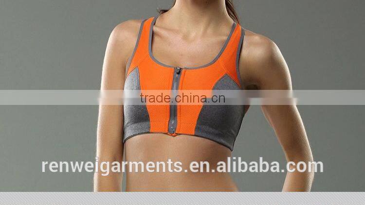 nylon/spandex dry fit womens gym wear, sport wear, fitness wear ladies sexy yoga bra