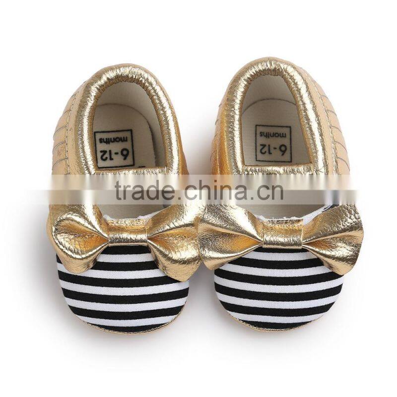 Rivet design fashion moccasins for baby, baby rivet moccasins