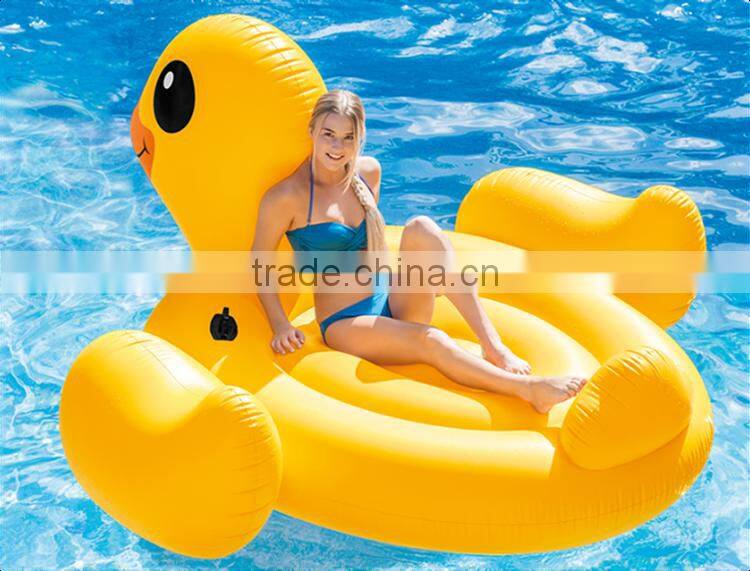 INTEX yellow duck ride-on mega yellow duck island water sports goods