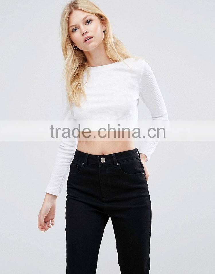 Guangzhou Shandao OEM Casual Summer Women O-neck Short Sleeve 180g 100% Cotton Cropped T-shirt