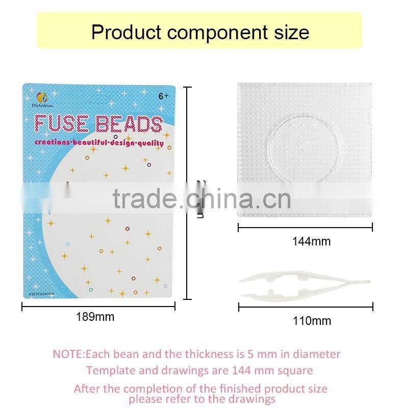 2017 Hot fashion 5mm Mix color hama perler beads set designs children toys