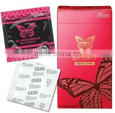 Japan sex hot Condom 'GLAMOUROUS BUTTERFLY MOIST 500' 6p Wholesale