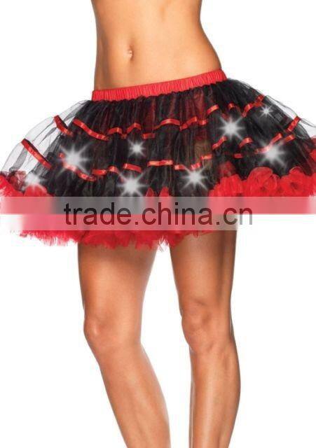 Adult LED Tulle Tutu Glowing Light Up Skirt for Party Stage Costume Show Nightclub