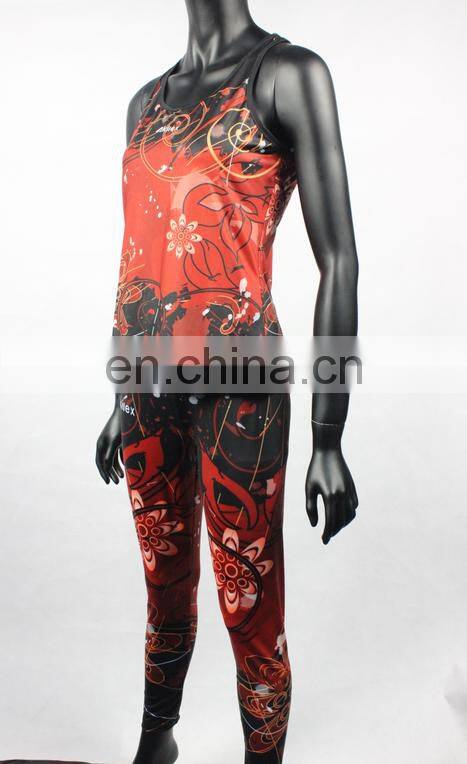 customized sexy slim fit top quality running wear