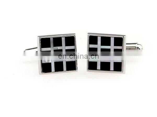 fashion men's jewelry high quality onyx cufflinks