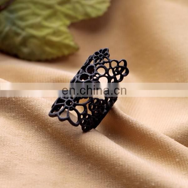 Fashion Hoop Lace Flower Rings Women's Rings Jewelry