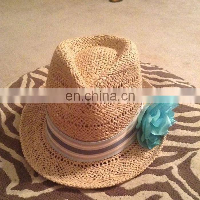 2017 Factory Wholesale Custom Ladies Elegant Hats Straw Hat For Female