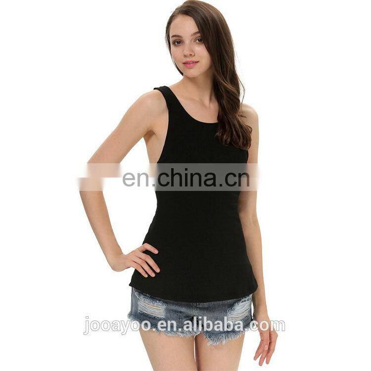 Black spaghetti strap new products wholesale women clothes tank top