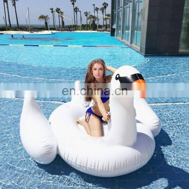 Two Size White Giant inflatable swan float