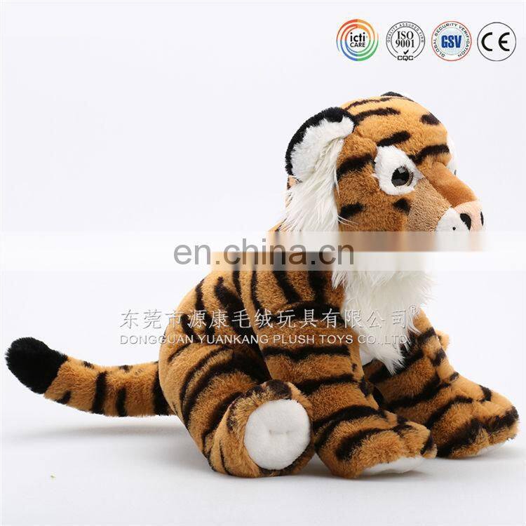 China manufacturer lifelike custom plush toys tiger