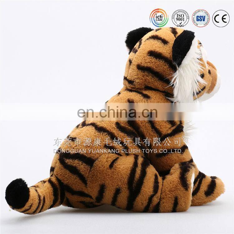 China manufacturer lifelike custom plush toys tiger