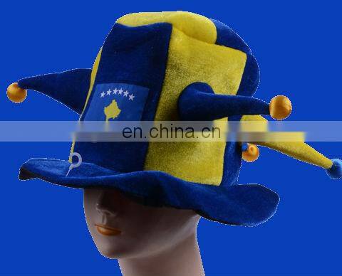 Factory direct christmas santa elf hat with bell